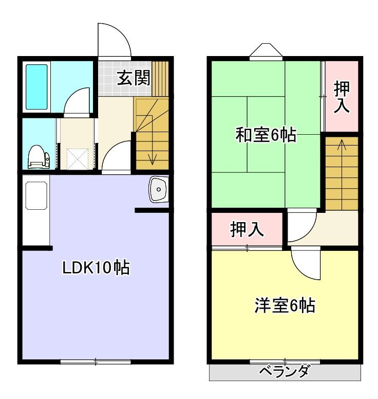メイプルハイツAの間取り