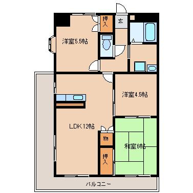 マンションAOYAGIの間取り