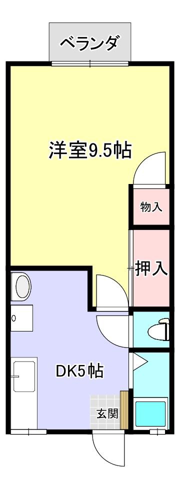 パナハイツ雨沼の間取り