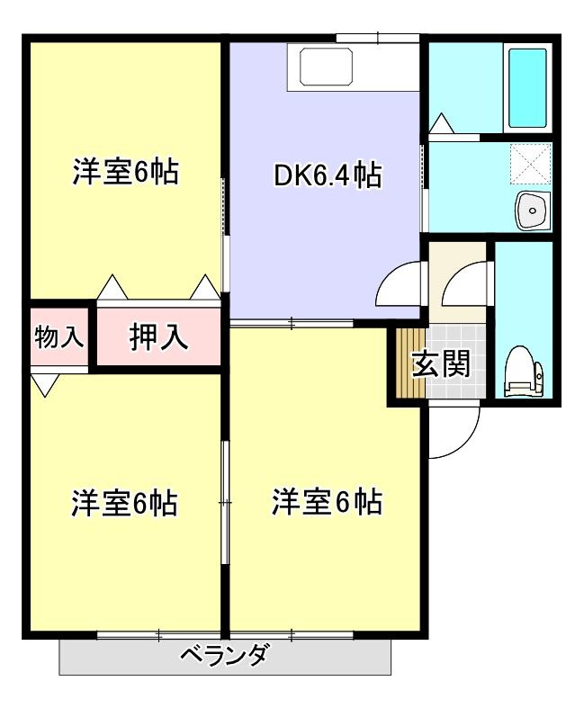 エクセルコートCの間取り