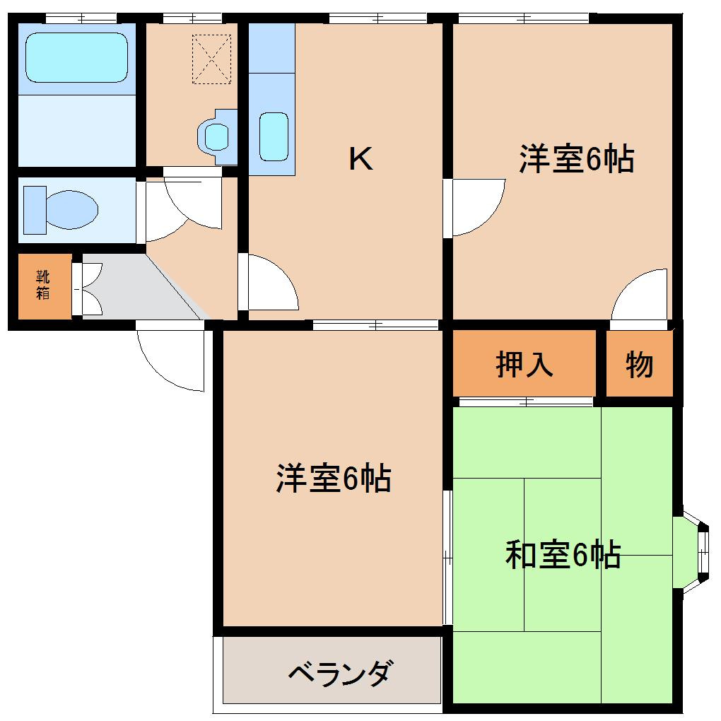 カームハイツの間取り
