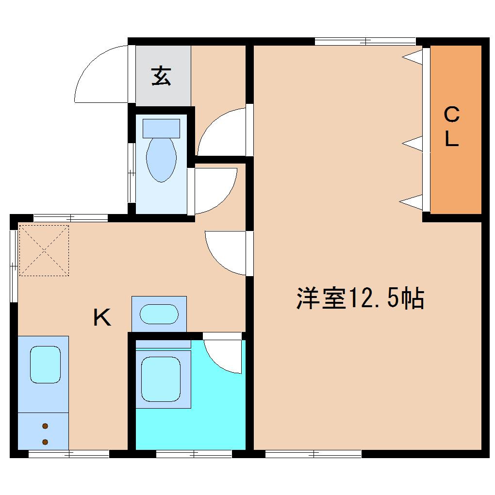 ハイツ平安の間取り