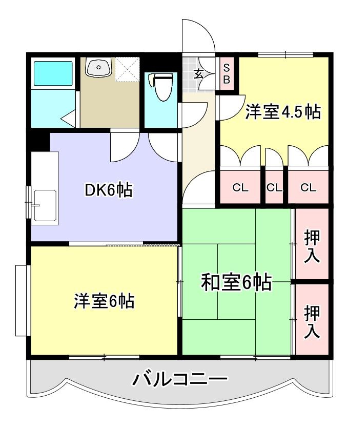 エスポワールMの間取り
