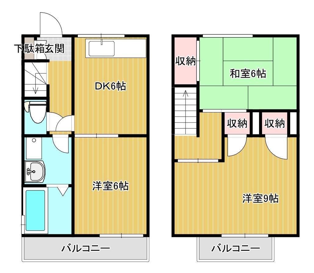 ハイツグレイスI棟の間取り