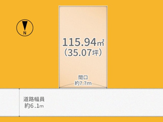 【土地図】 | 城陽市富野南清水　売土地　建築条件無し