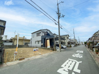 【前面道路含む現地写真】 | 城陽市富野南清水　売土地　建築条件無し