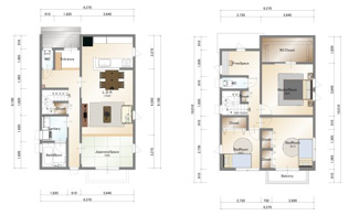 【参考プラン】 | 城陽市富野南清水　売土地　建築条件付き | 1階間取り図
自由設計になりますので設計士と直接お話していただきオンリーワンのおうちづくりが可能です！需要の多いランドリールームも実現可能です。一緒に楽しくお家づくりをしていきましょう！
