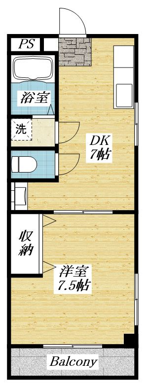 豊田マンションの間取り