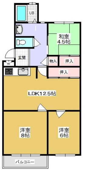 【間取り】 | 垂水高丸住宅１号棟