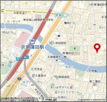 スカイコート蒲田EASTの地図