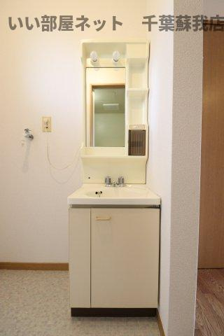 エステートピア鹿野の洗面所|使いやすい洗面所です