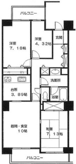 【間取り】 | サンライフ鷹野