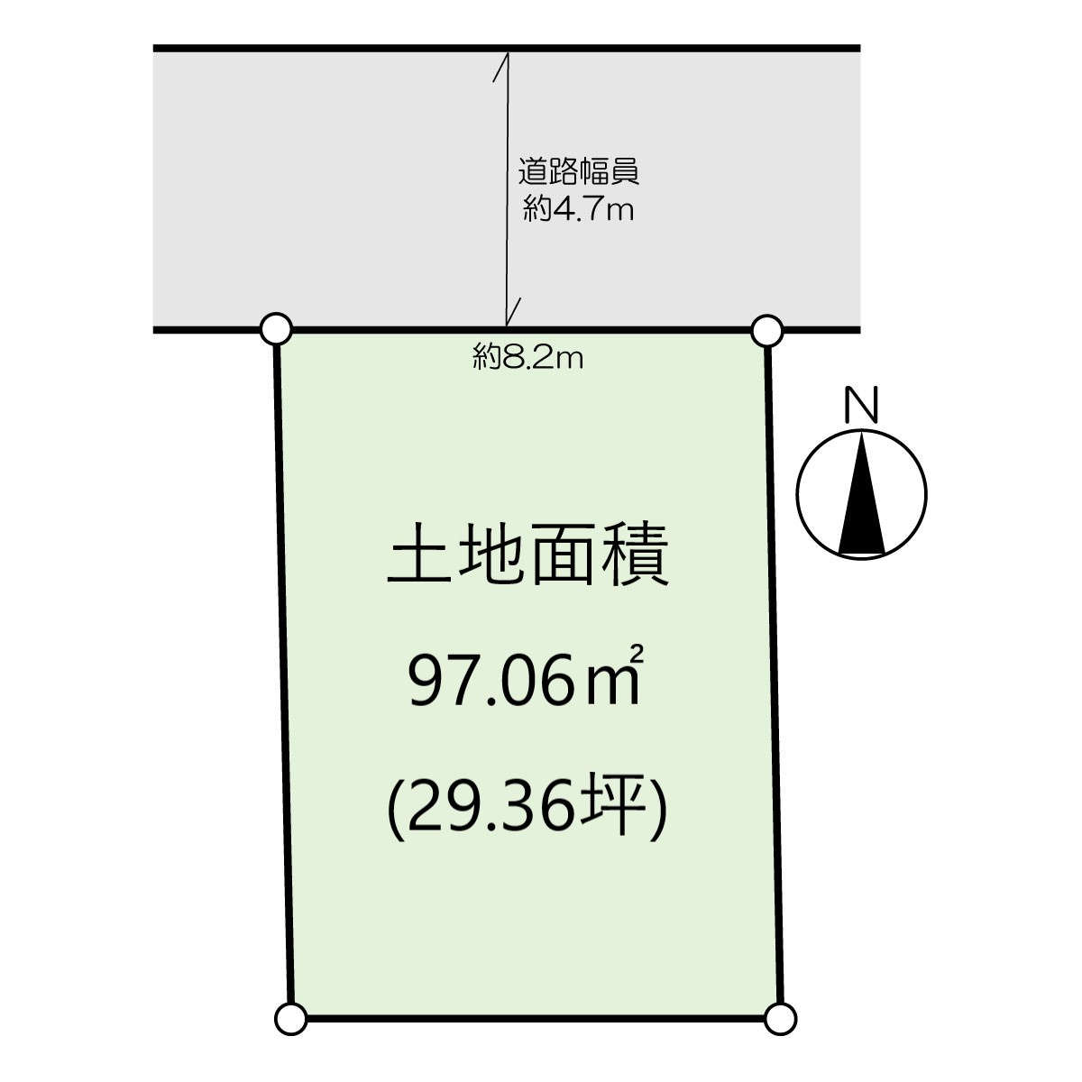 青葉区中江一丁目土地