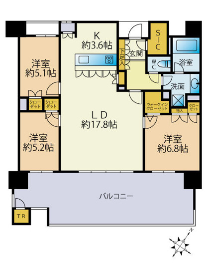 【間取り】 | パークフロント香椎照葉WEST