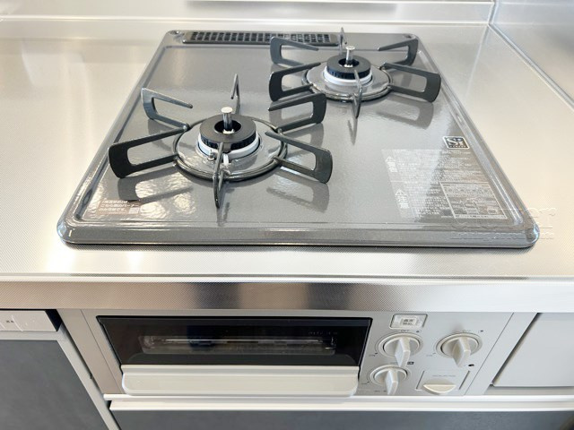 【キッチン】 | 池袋第2ヒルハイム | 二口ガスコンロ　グリル付き