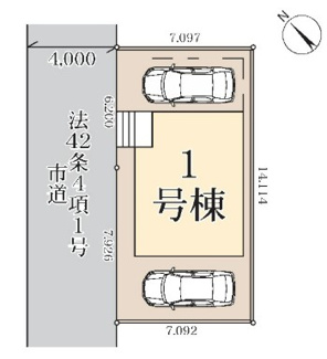 【区画図】 | 越谷市大沢　新築分譲住宅　全１棟 | 越谷市大沢　新築戸建て1号棟