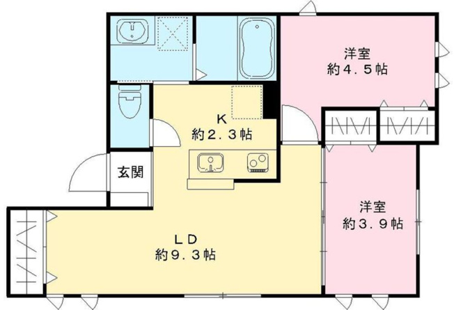 【間取り】 | パセオ　ヴィラ