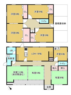 【間取り】 | 欄間・和室・格天井風の天井・床の間など品格ある空間演出！