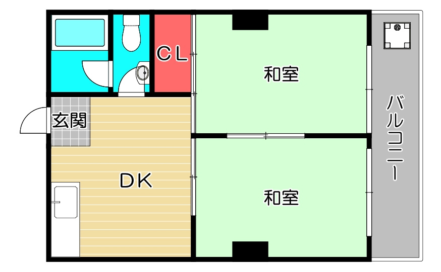 コーポエーワンの間取り