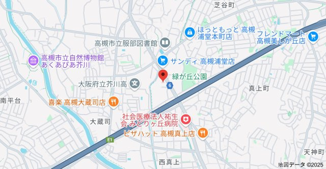 グリーンヒルズ高槻の地図