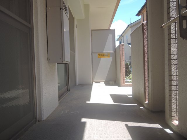 グリーンヒルズ高槻のバルコニー