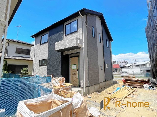 龍ケ崎市佐貫町5期　新築戸建て　1号棟の外観|2025年9月完成予定！近隣の同仕様完成物件をご見学いただけます♪