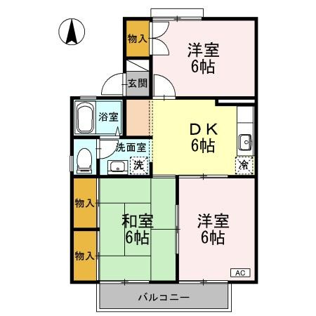 【間取り】 | ハーモニック　フィール　B棟