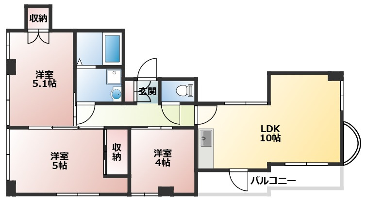 プリムハイツの間取り