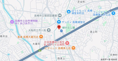 【地図】 | グリーンヒルズ高槻