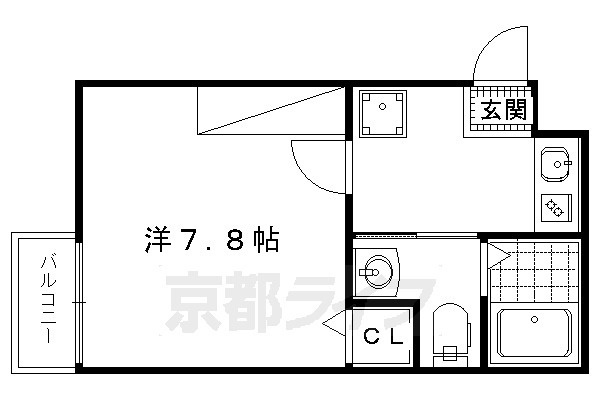フラッティ京都西陣の間取り|【代表的な間取りです】