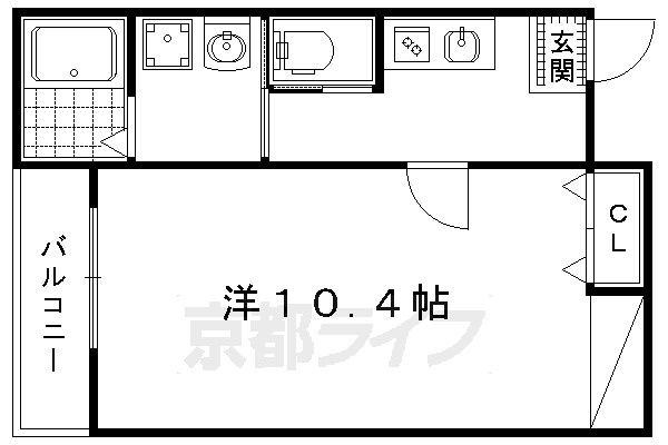 フラッティ京都西陣の間取り