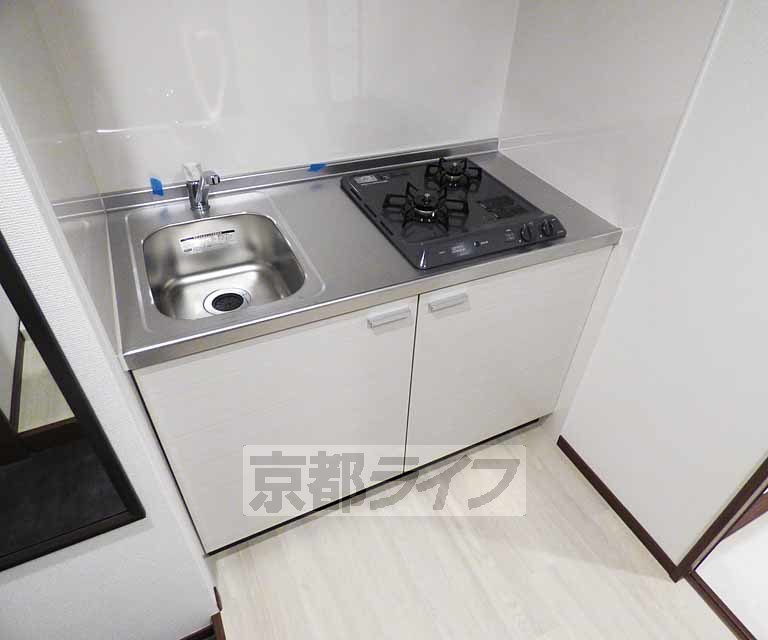 フラッティ京都西陣のキッチン|2口コンロ付キッチン