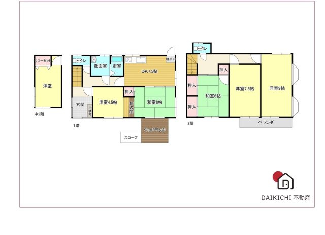 【間取り】 | 白岡市小久喜　中古戸建