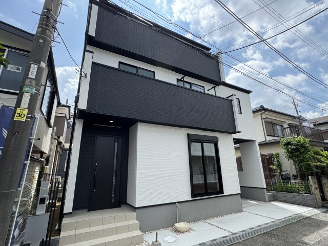 松戸市稔台３丁目新築戸建【稔台小学校：7分】の外観|完成済み内覧可能です！！