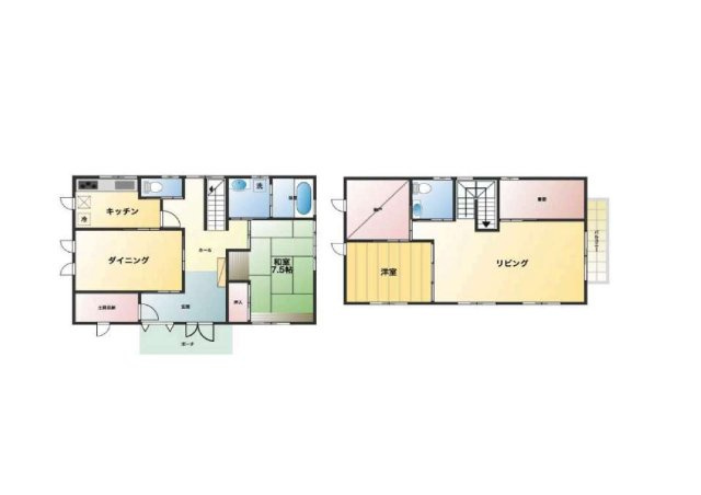 行田市門井町2丁目　中古一戸建ての間取り