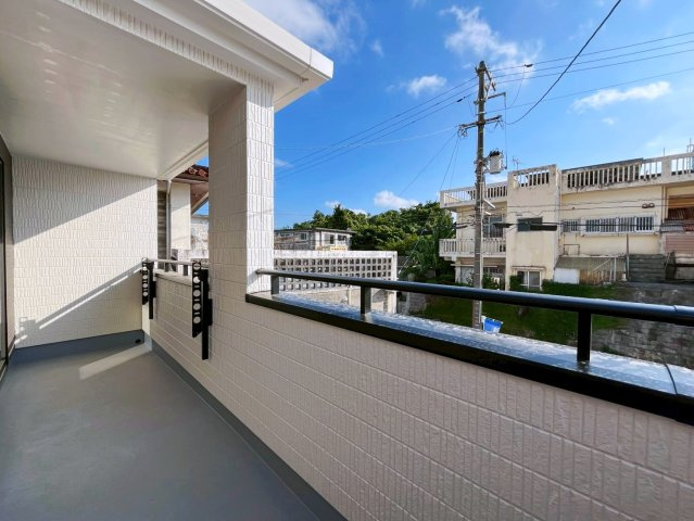 ハートフルタウン沖縄市南桃原　B号棟のバルコニー|バルコニー