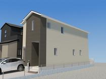 福岡市南区弥永2丁目　新築戸建【2号棟】の外観パース