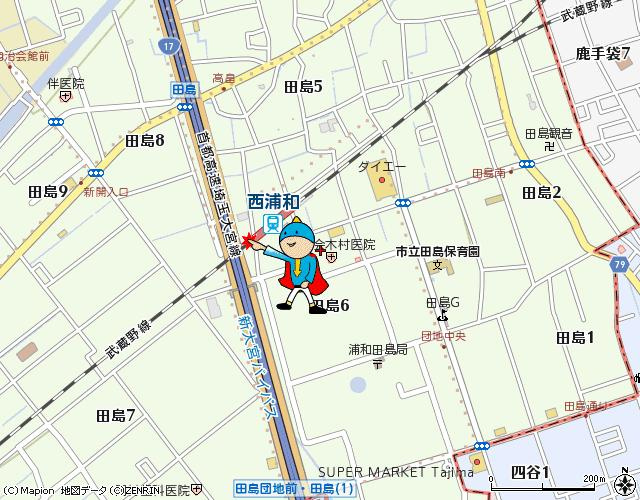 フェリオ西浦和の地図