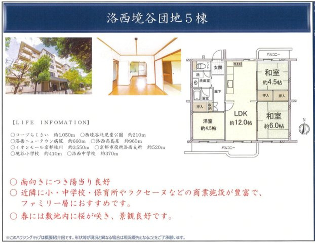 洛西境谷団地　５棟の間取り