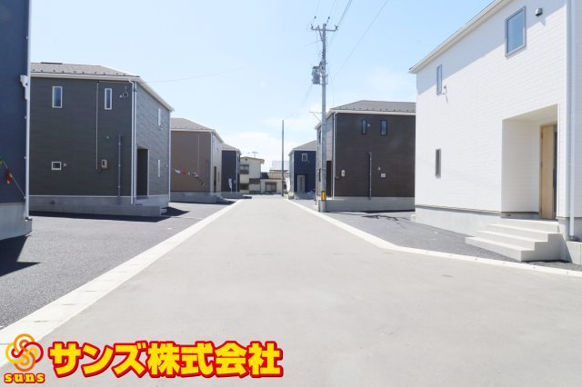 郡山市富久山町福原字大師前　　　６号棟　　　行健小学校、明健中学区の前面道路含む現地写真|西側前面道路