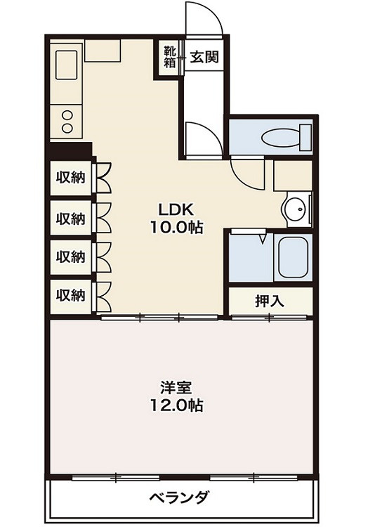 ハイツ羽衣の間取り