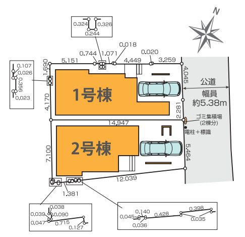 【区画図】 | 杉並区成田東２丁目　新築戸建て　１号棟 | オシャレな邸宅が2棟誕生です