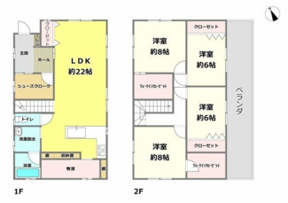 【間取り】 | 大垣市平町！築7年中古住宅！敷地広々172坪！大きな折板ガレージ付き！お車スペース10台以上可能！ | 大垣市平町！築7年中古住宅！敷地広々172坪！大きな折板ガレージ付き！お車スペース10台以上可能！