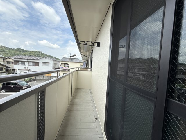 サニーハイツ田寺　B棟のバルコニー