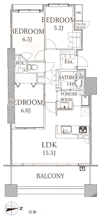 ザ・タワー&パークス田園都市溝の口の間取り