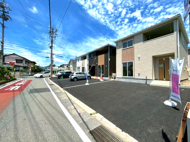 新築戸建　長野市富竹　全5棟の前面道路含む現地写真