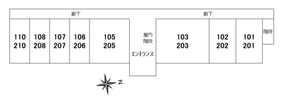 【区画図】 | ハイネス | （部屋割り）