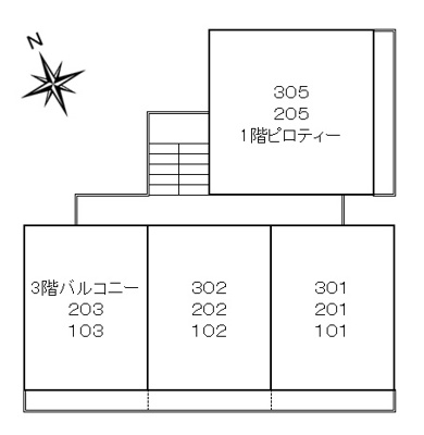 【区画図】 | 佐波ハイツ | （部屋割り）