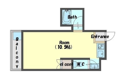 【間取り】 | 北野田マンション巽B棟