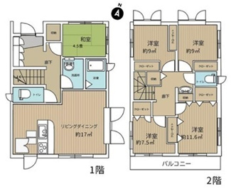 【間取り】 | 川越市富士見町　中古戸建　東武東上線『川越駅』徒歩10分　【仙波小学区】